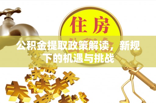 北海公积金提取政策解读，新规下的机遇与挑战
